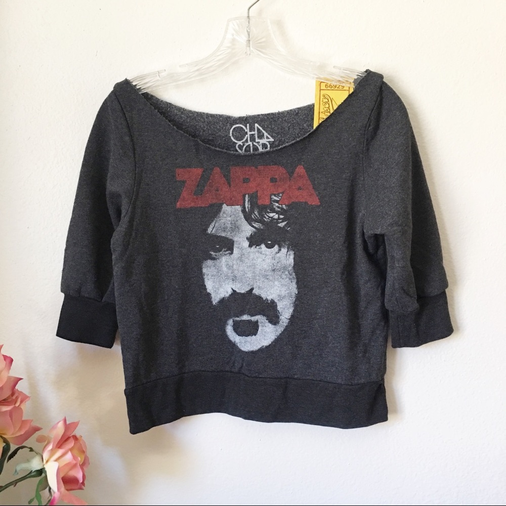 Zappa cropped sweatshirt top Size S